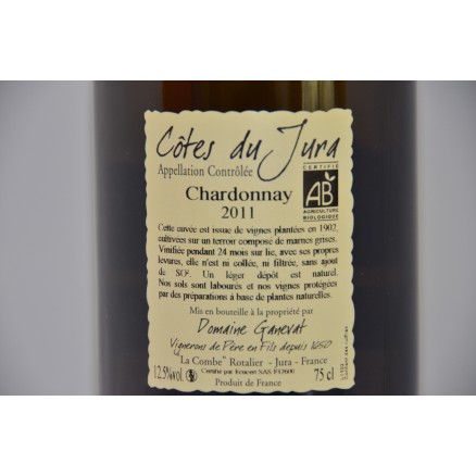 Côte du Jura Chardonnay Cuvée Les Chalases Vieignes Vignes 2011