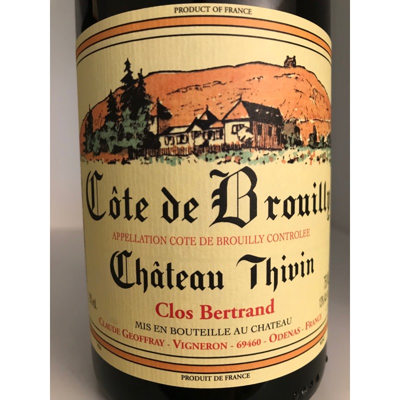 CÔTE DE BROUILLY CLOS BERTRAND 2019