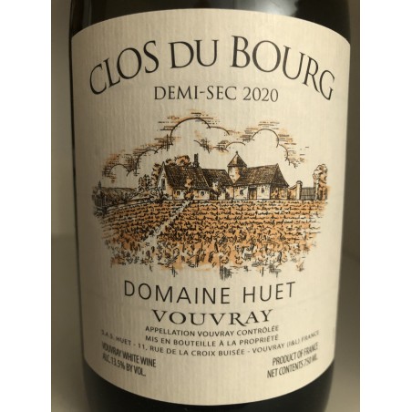 DOMAINE HUET VOUVRAY LE CLOS DU BOURG SEC 2011