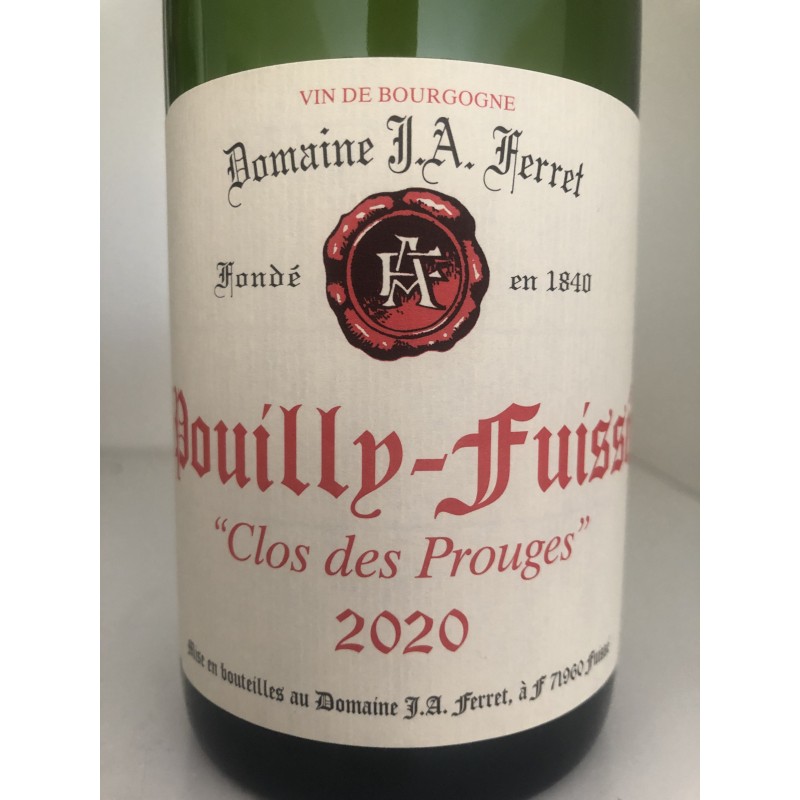 POUILLY FUISSÉ CLOS DES PROUGES 2020